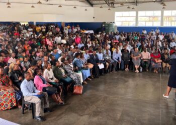 Some of the teachers who received two year contract renewal letters during the Teaching Service Commission exercise held in Mbabane. Photo by Ministry of Public Service