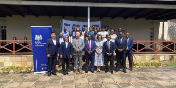Honourable Minister of Commerce, Industry and Trade Manqoba Khumalo MP with delegates and business leaders during the Eswatini United Kingdom Business Forum held at Royal Villas in Ezulwini. Photo by Ministry of Commerce Industry and Trade.