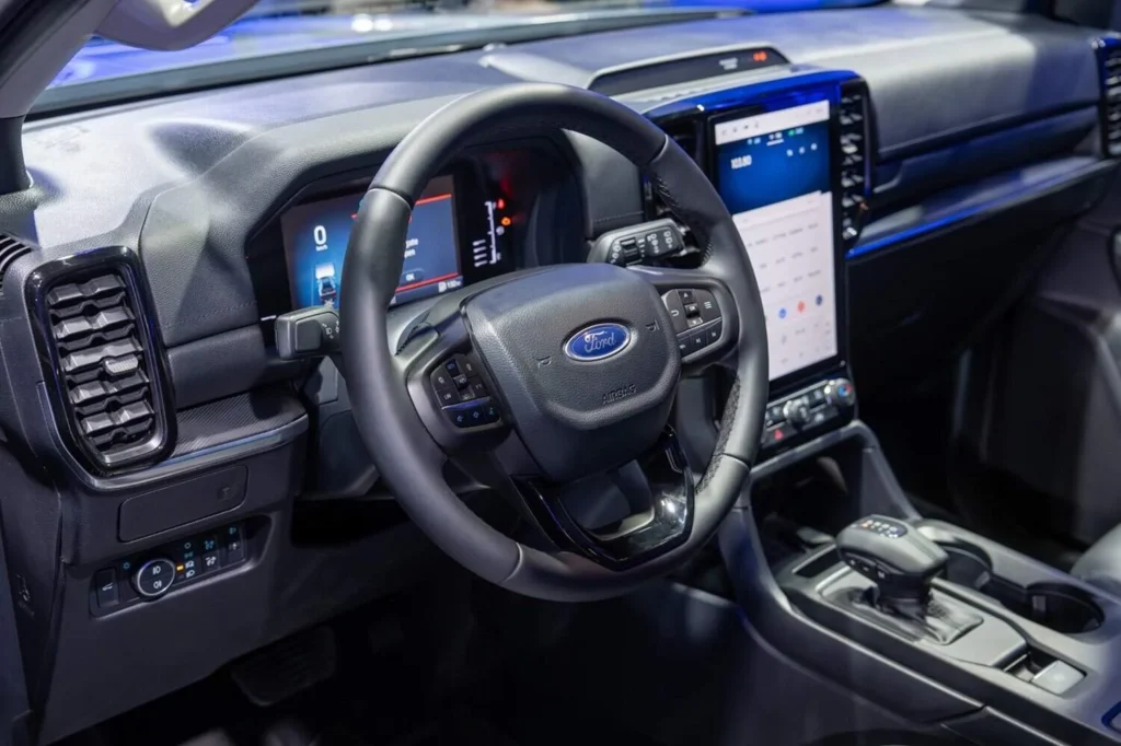Interior has not been changed from the Sport trim level on which the Tremor is based. Image: Ford Middle East