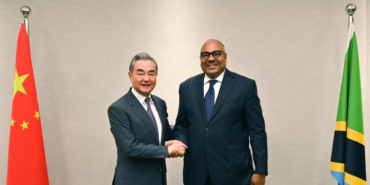 Chinese Foreign Minister Wang Yi met with Tanzanian Minister of Foreign Affairs and East African Cooperation Mahmoud Thabit Kombo on Friday in Dar es Salaam, calling for further strengthening China-Africa friendship. Photo by X/@ChinaDaily