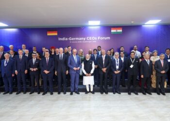 Modi and Merz meet with leading CEOs from India and Germany to boost trade, investment, and technological collaboration. Photo by X/@narendramodi