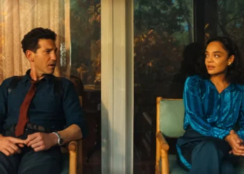 John Bernthal and Tessa Thompson in His & HersNetflix