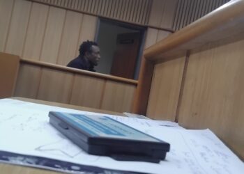 Fana Maziya appears in the Hhohho Regional Court during his trial for possession of 43 kilograms of dagga seized at Ngwenya Border Gate.