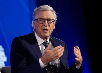 Bill Gates speaks at the annual Bloomberg Philanthropies Global Forum in Manhattan, New York City, U.S., September 24, 2025.REUTERS/Caitlin Ochs/File Photo