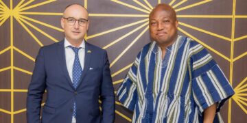 Samuel Okudzeto Ablakwa meets Ukraine’s Acting Ambassador Ivan Lukachuk to discuss the release of a Ghanaian national