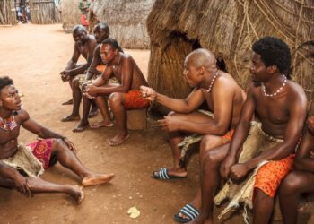 Darren Watkins Jr, known as IShowSpeed, completes the kubutseka initiation ritual in Eswatini. Photo by Tribe Studios.
