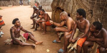 Darren Watkins Jr, known as IShowSpeed, completes the kubutseka initiation ritual in Eswatini. Photo by Tribe Studios.