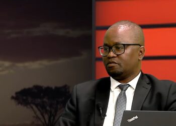 Swaziland Building Society legal manager Velaphi Dlamini, speaks on the final stage of the society’s conversion to a commercial bank. Photo credit: screengrab from the interview