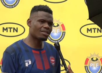 Man of the match Mancoba Vilakati speaks to Eswatini TV after scoring the winning goal against Highlanders.