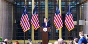 Ambassador Sergio Gor begins his tenure at the U.S. Embassy in New Delhi, expressing optimism about strengthening U.S.-India ties under President Trump. Photo by X/@USAmbIndia