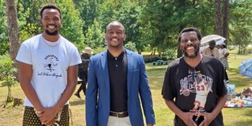 ESWACOS team on set of Bigamy engaging with filmmakers, actors, and crew as part of their skills development and copyright awareness initiative. Photo credit: ESWACOS