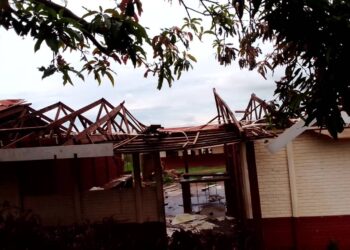 Some of the classrooms that were damaged by storms in Mayiwane. Photos by Microprojects/Xolani Mngomezulu