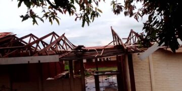 Some of the classrooms that were damaged by storms in Mayiwane. Photos by Microprojects/Xolani Mngomezulu