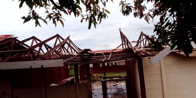 Some of the classrooms that were damaged by storms in Mayiwane. Photos by Microprojects/Xolani Mngomezulu