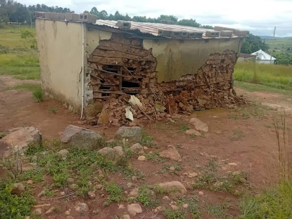 Heavy rains leave homes and buildings damaged across communities, displacing families.