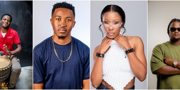 Eswatini artists Notik, Gifted Kosie, Mncedisi, and Genes of the Vibe