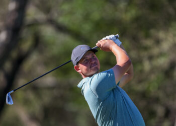 VAALPARK, SOUTH AFRICA - APRIL 9: Austin Cherichella during round 2 of the Q School Finals at Heron Banks Golf & River Resort on April 9, 2025 in Vaalpark, South Africa. EDITOR'S NOTE: For free editorial use. Not available for sale. No commercial usage. (Photo by Carl Fourie/Sunshine Tour)