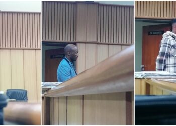 From left to right, Leon Manyisa in scotch, Siboniso Sikhondze in black and Nkosinathi Nkambule in blue, all appearing in court on separate drink driving charges
