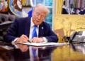 President Donald Trump signed two executive orders on Sept. 19, 2025, establishing the "Trump Gold Card" and introducing a $100,000 fee for H-1B visas. The "Trump Gold Card" is a visa program that allows foreign nationals permanent residency and a pathway to U.S. citizenship for a $1 million investment in the United States. (Andrew Harnik/Getty Images)
