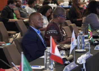 Attorney General Sifiso Mashampu Khumalo at the Commonwealth Law Ministers Meeting in Fiji where the Commonwealth Nadi Declaration was adopted. (Pic: Commonwealth)