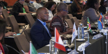 Attorney General Sifiso Mashampu Khumalo at the Commonwealth Law Ministers Meeting in Fiji where the Commonwealth Nadi Declaration was adopted. (Pic: Commonwealth)