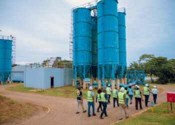 The EWSC Board of Directors and Executive Management visit the LoNa project sites, including Lomahasha Reservoir, Mananga and Simunye Treatment Plants, to review progress on the water supply project benefiting over 30,000 residents.