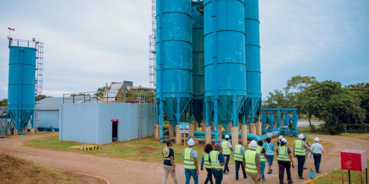 The EWSC Board of Directors and Executive Management visit the LoNa project sites, including Lomahasha Reservoir, Mananga and Simunye Treatment Plants, to review progress on the water supply project benefiting over 30,000 residents.