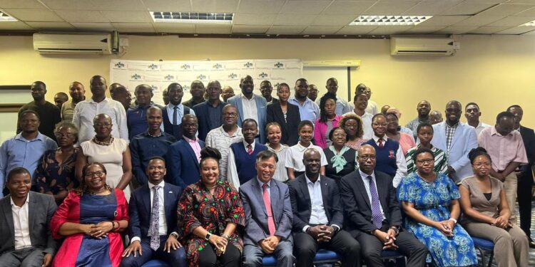 Stakeholders from government, academia, industry, international partners and young innovators pose for a group photo during the Space Science Indaba hosted by the Ministry of Information, Communications and Technology in Mbabane on Wednesday. Photo: Ministry of Information, Communications and Technology