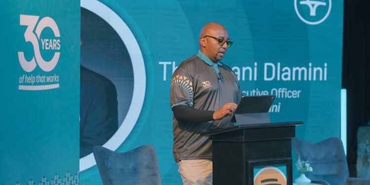 FNB Eswatini Chief Executive Officer Thokozani Dlamini delivering his remarks during the Press Play media engagement held yesterday at House on Fire.