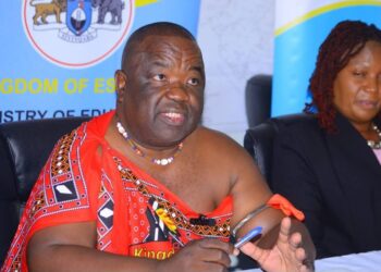Minister for Education and Training Owen Nxumalo during the release of the 2025 Form 5 IGCSE examination results in the Kingdom of Eswatini.