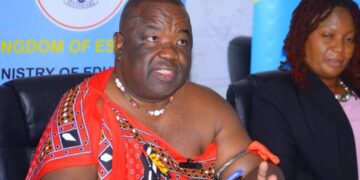 Minister for Education and Training Owen Nxumalo during the release of the 2025 Form 5 IGCSE examination results in the Kingdom of Eswatini.