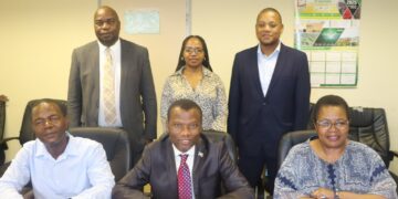 Town Planning Board members pose for a group photo following their official appointment by Hon. Appolo Maphalala at the Ministry of Housing and Urban Development.