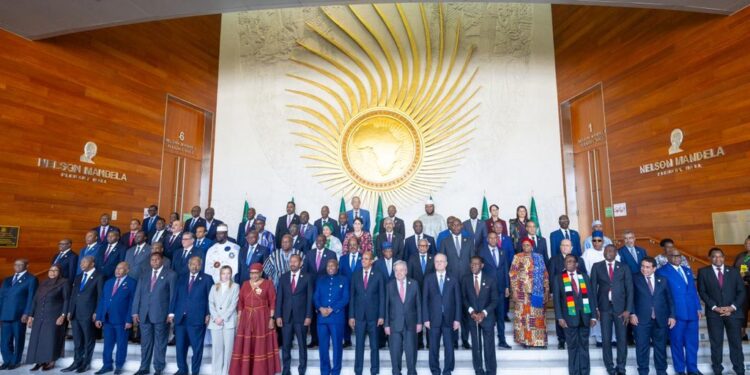 African Union leaders gather at the 39th AU Summit in Addis Ababa, Ethiopia, following the election of Burundi’s President Évariste Ndayishimiye as AU Chair for 2026