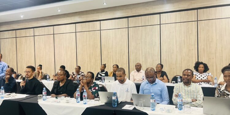 Some of the delegates attending the Digital Transformation Strategy Development Workshop hosted by the Ministry of ICT and ENARS