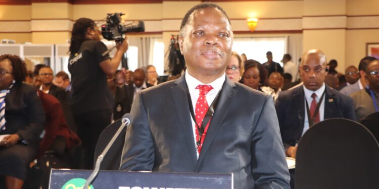 Eswatini’s Minister of Natural Resources and Energy, Prince Lonkhokhela, attends the SADC Sustainable Energy Week in Victoria Falls, Zimbabwe, engaging with regional energy leaders and delegates.