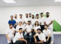 QuicKart founder Pravin Rai with Orbit Ventures representatives and members of the investor consortium following the announcement of the US$1.5 million seed funding in Dubai. Photo supplied