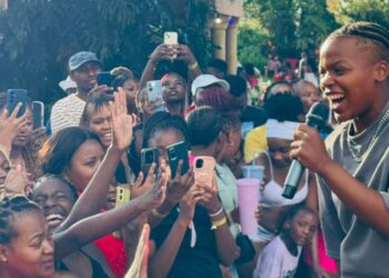 South African musician Okwanda performing at a previous event