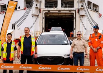 The first batch of Lepas L4 vehicles arrives at a South African port ahead of the brand’s official market launch next month.