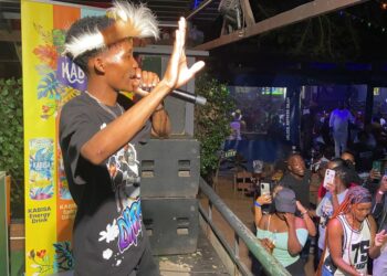 Cool Drop takes to the stage during the Emakhaya album launch at Mdzimba View Shisanyama in Ezulwini. Photo by Nosipho Mabuza