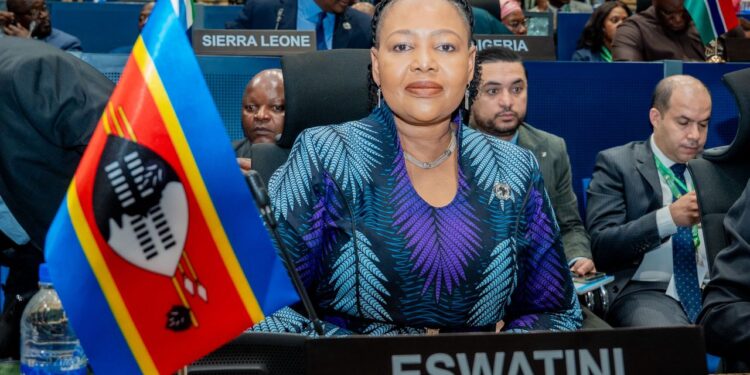 Minister of Foreign Affairs Senator Pholile Shakantu addresses the African Union Peace and Security Council in Addis Ababa ahead of Eswatini’s March chairmanship.
