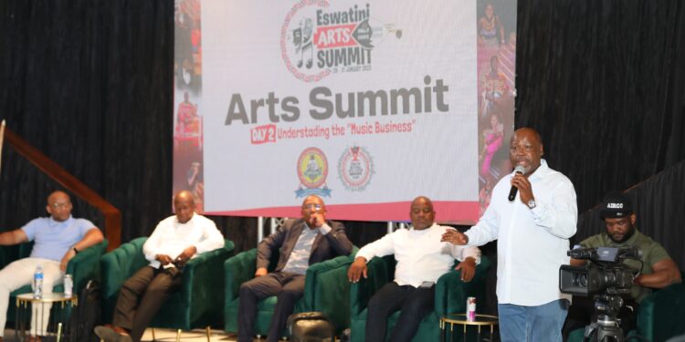 Participants and artists engage in discussions during a previous edition of the Eswatini Arts Summit, exploring opportunities to grow the creative sector and empower local talent.