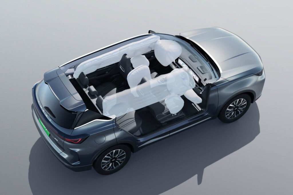 The car is equipped with eight airbags as standard and a comprehensive suite of advanced driver-assistance systems. Picture: Supplied
