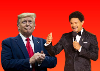 Donald Trump and Trevor Noah face off after Grammy joke, graphic by Adekunle Owolabi