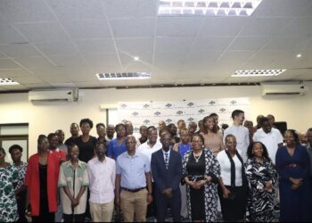 Stakeholders and officials from the Ministry of ICT’s RSTI department during the first day of the National STI Policy and 4IR & 5IR Strategy validation session in Mbabane, February 2026.
