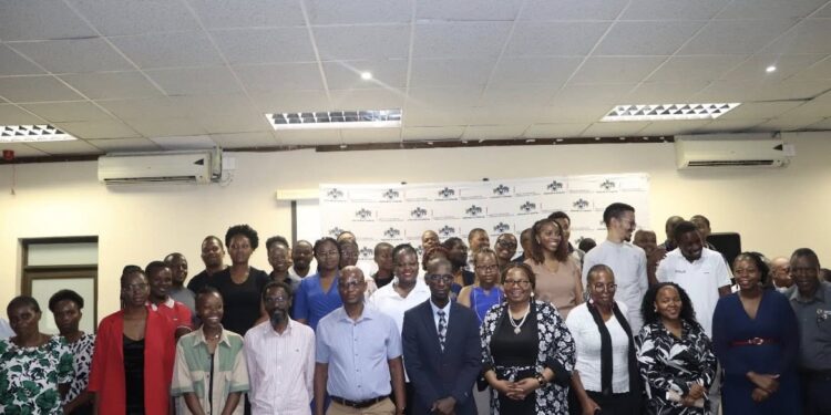 Stakeholders and officials from the Ministry of ICT’s RSTI department during the first day of the National STI Policy and 4IR & 5IR Strategy validation session in Mbabane, February 2026.