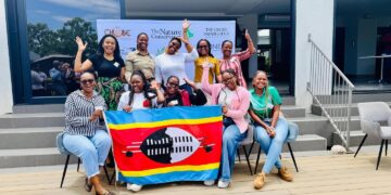 Eswatini Environment Authority delegates with regional conservation leaders at the Congress of Women Conserving Southern Africa in Kasane, Botswana, February 2026.