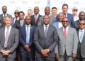 Prime Minister Russell Mmiso Dlamini poses for a group photo with government officials, partners and stakeholders during the launch of the 2026 Eswatini Investment Conference
