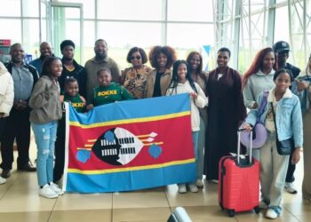 The group of 15 emaSwati who returned home from Kuwait and Saudi Arabia after arriving in the Kingdom on repatriation flights on Wednesday night and Thursday morning. Photo by Ministry of Foreign Affairs and International Cooperation, Eswatini.