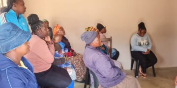 Participants in one of the "She Leads" project sessions. Photo by Thuli Maziya.