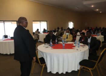 Traditional leaders during consultations with the Department of Water Affairs in Lubombo Region as part of nationwide engagements reviewing the Water Act 2003 aimed at strengthening water governance in Eswatini.